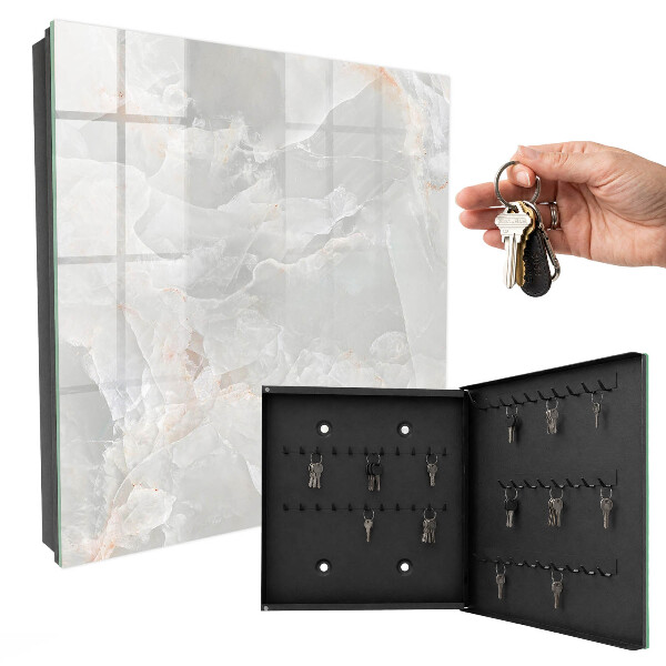Caja para llaves de diseño elegante en tono neutro