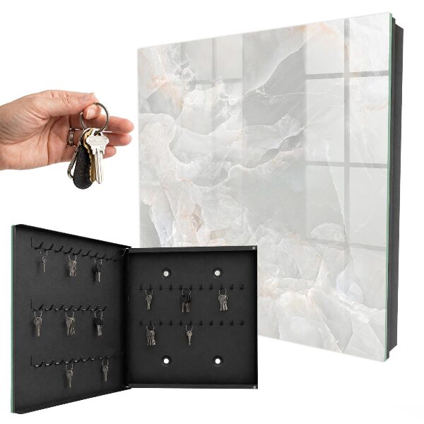 Caja para llaves de diseño elegante en tono neutro