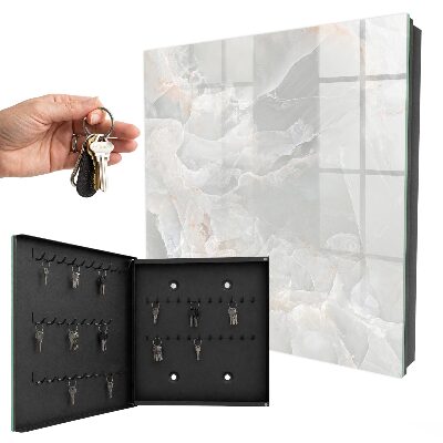 Caja para llaves de diseño elegante en tono neutro