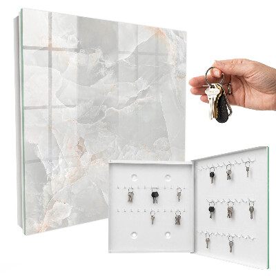 Caja para llaves de diseño elegante en tono neutro