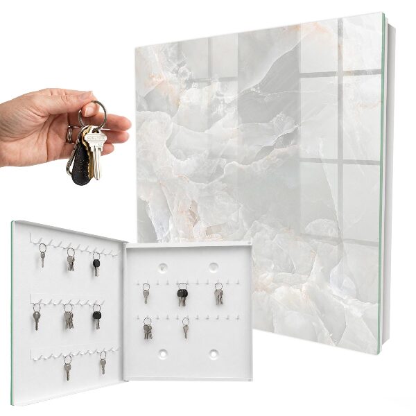 Caja para llaves de diseño elegante en tono neutro
