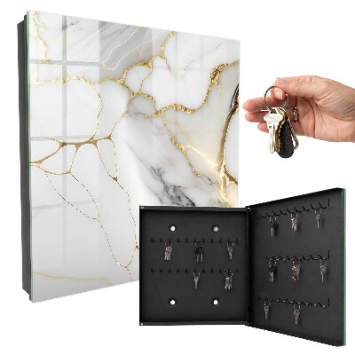 Caja para llaves diseño con acabado de mármol