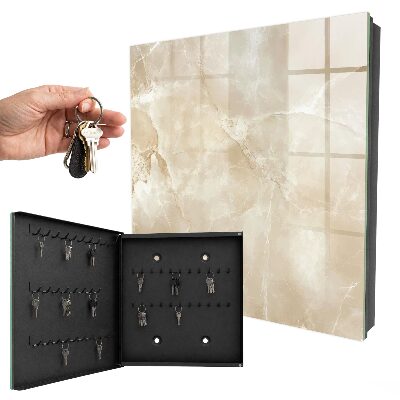 Armario para llaves de mármol beige