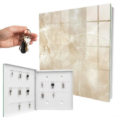 Armario para llaves de mármol beige