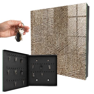 Armario para llaves con patrón geométrico