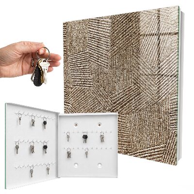 Armario para llaves con patrón geométrico