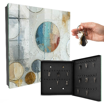 Caja para llaves diseño de composición circular