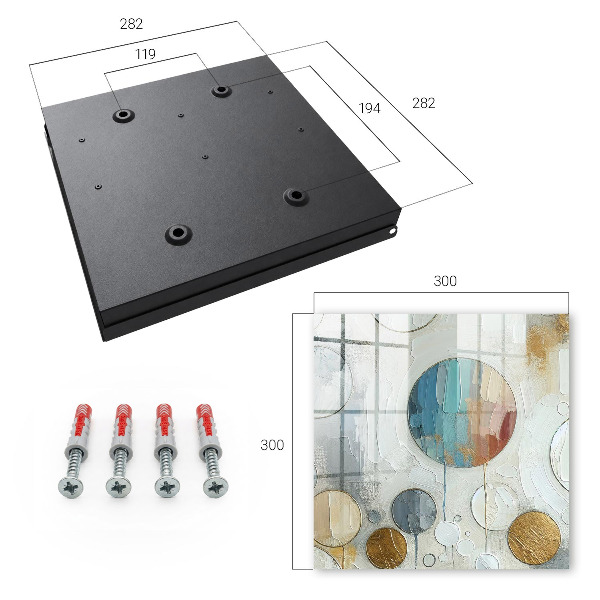 Caja para llaves diseño de composición circular