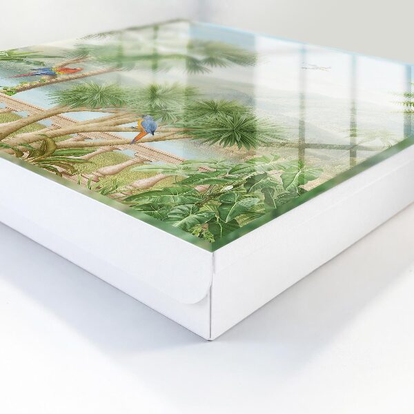 Caja para llaves diseño paraíso tropical