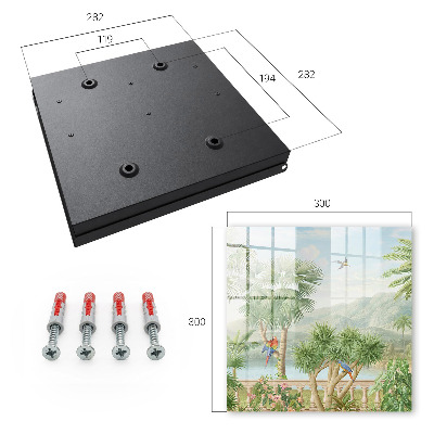 Caja para llaves diseño paraíso tropical