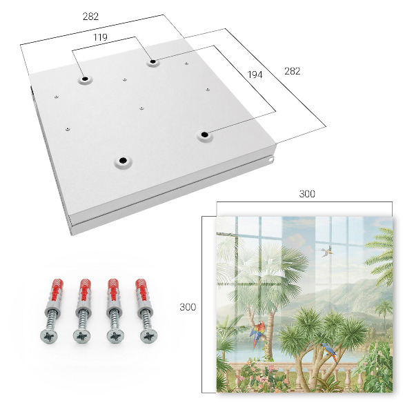 Caja para llaves diseño paraíso tropical
