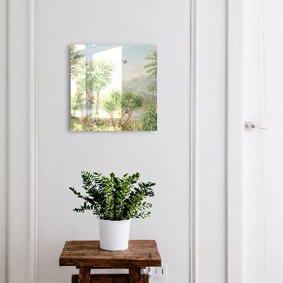 Caja para llaves diseño paraíso tropical
