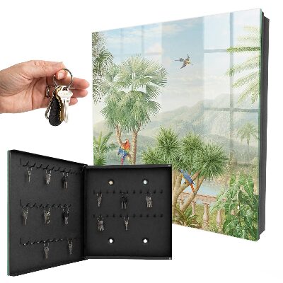 Caja para llaves diseño paraíso tropical