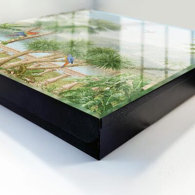 Caja para llaves diseño paraíso tropical
