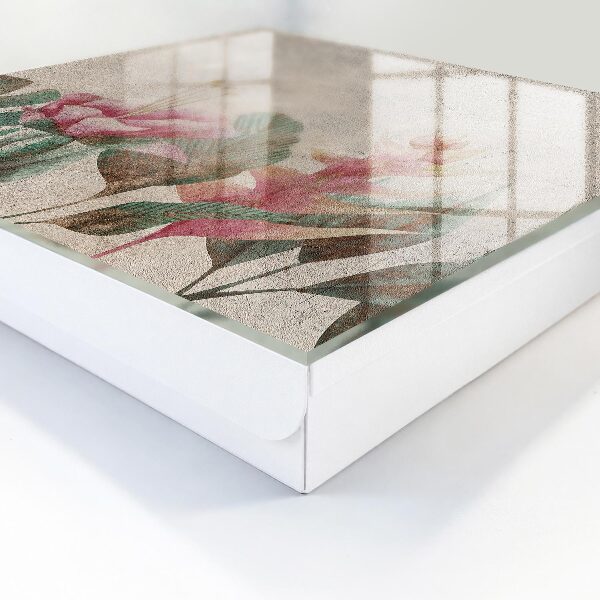 Caja para llaves con diseño de elegancia botánica