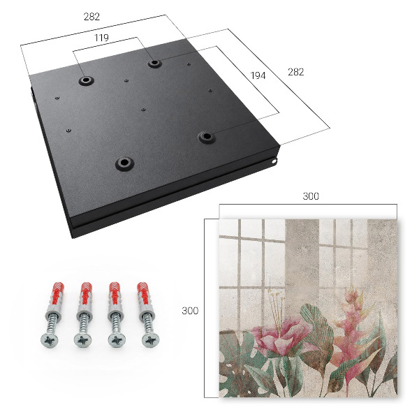 Caja para llaves con diseño de elegancia botánica
