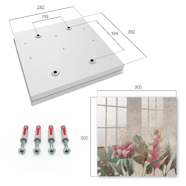 Caja para llaves con diseño de elegancia botánica