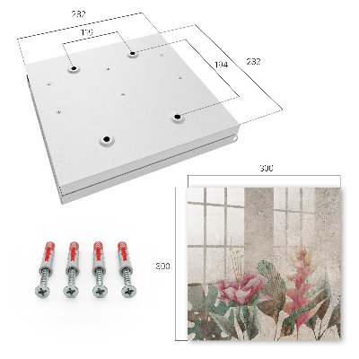 Caja para llaves con diseño de elegancia botánica