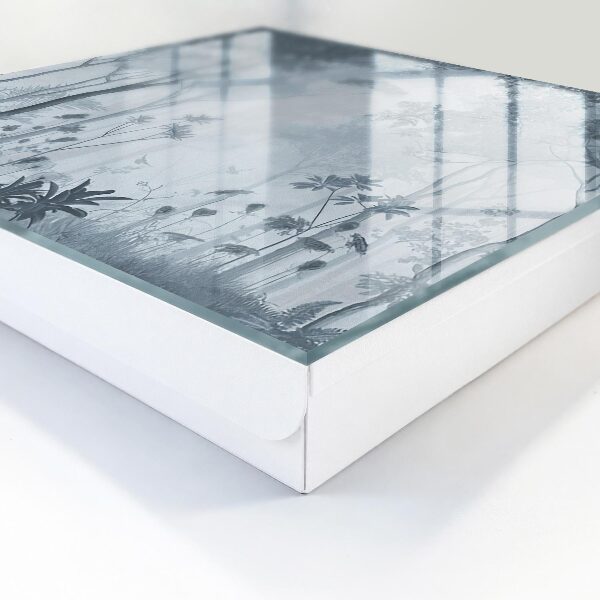 Caja para llaves diseño de bosque brumoso
