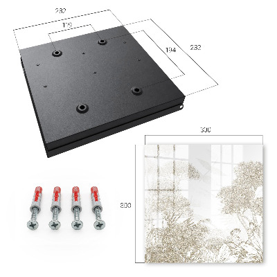 Caja para llaves con diseño de patrón tropical