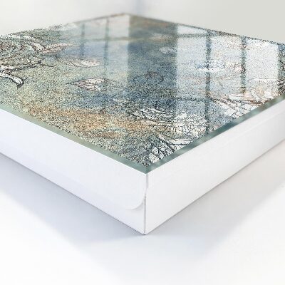 Caja para llaves con estampado floral