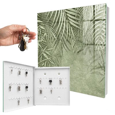 Armario para colgar llaves con diseño de patrón tropical