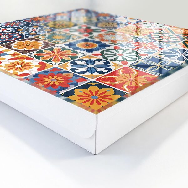 Armario para llaves con diseño de azulejos coloridos