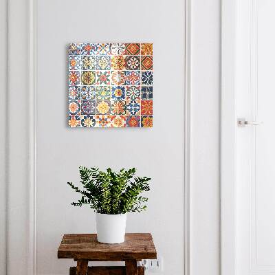 Armario para llaves con diseño de azulejos coloridos