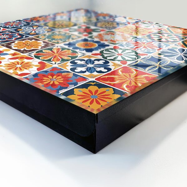 Armario para llaves con diseño de azulejos coloridos
