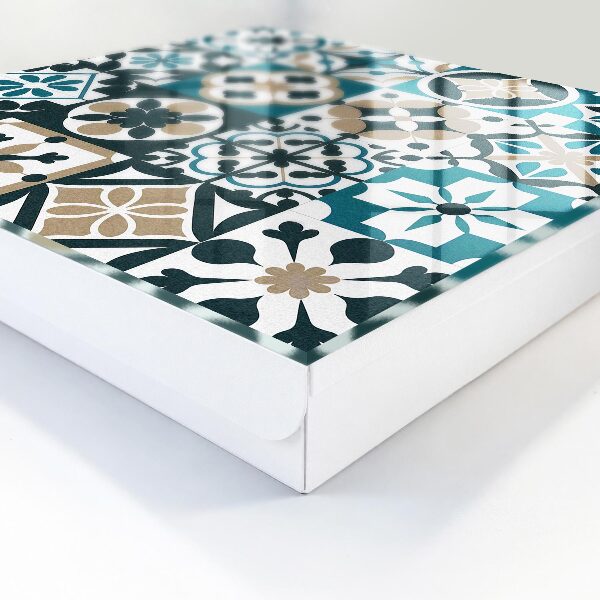 Caja para llaves con diseño de azulejos marroquíes