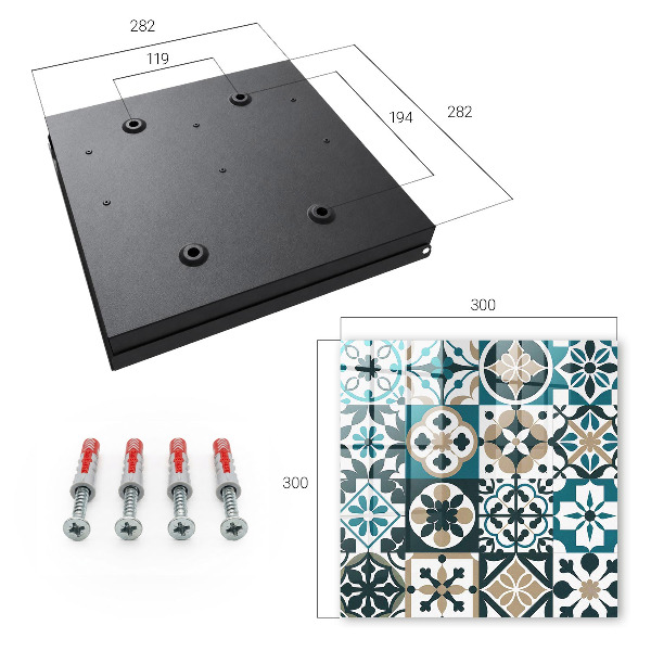 Caja para llaves con diseño de azulejos marroquíes