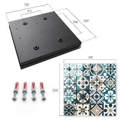 Caja para llaves con diseño de azulejos marroquíes