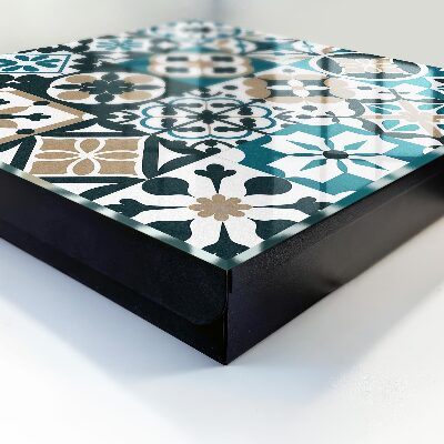 Caja para llaves con diseño de azulejos marroquíes