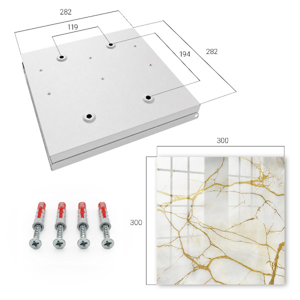 Caja para llaves de mármol elegante