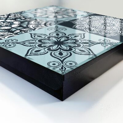 Armario para llaves con diseño de patrones geométricos