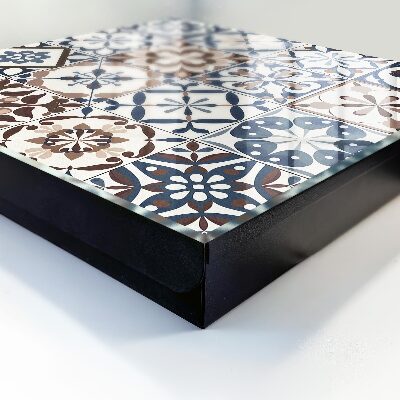 Caja para llaves con diseño de mosaico arabesco