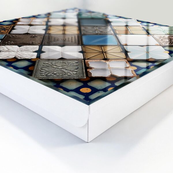 Armario para llaves con diseño de patrones de azulejos