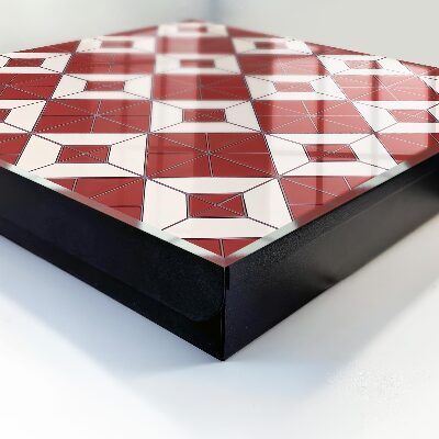 Armario para llaves diseño de mosaico rojo