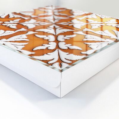 Caja para llaves con motivo vegetal