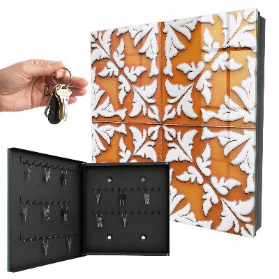 Caja para llaves con motivo vegetal