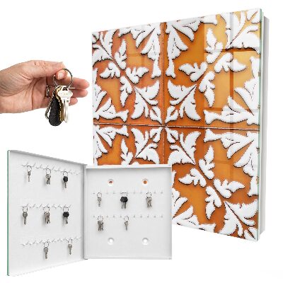 Caja para llaves con motivo vegetal