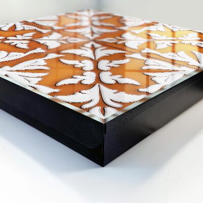 Caja para llaves con motivo vegetal