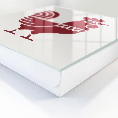 Caja para llaves con diseño de gallo estilo folclórico