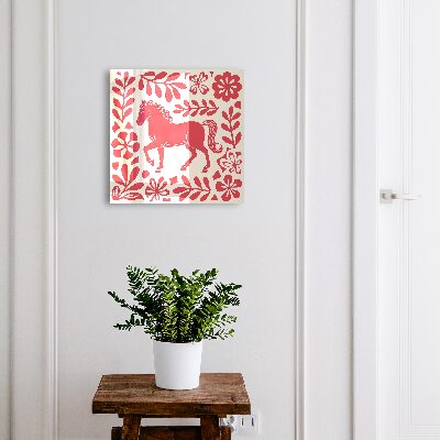Armario para llaves con ilustración de caballo