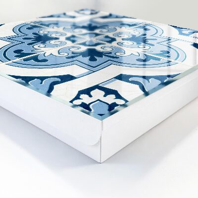 Armario para llaves con diseño de azulejos azules