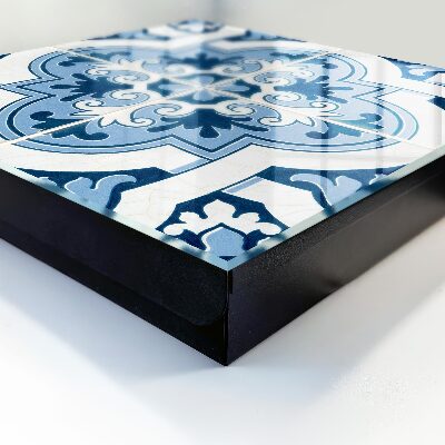 Armario para llaves con diseño de azulejos azules