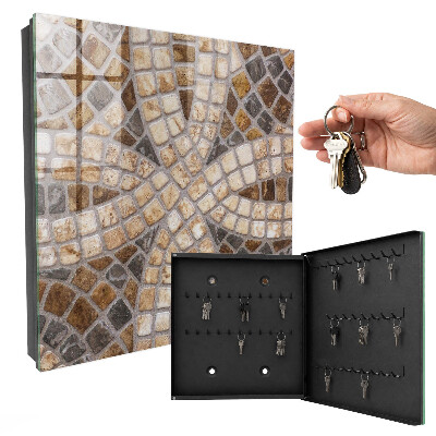 Armario para llaves con diseño de mosaico elegante