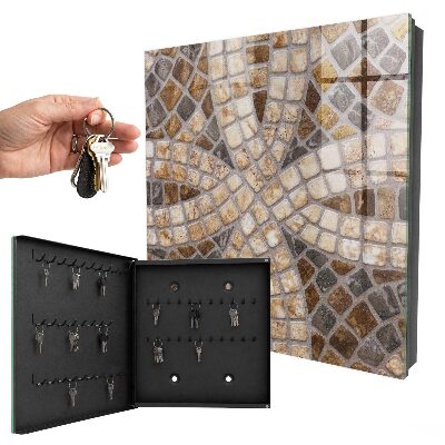 Armario para llaves con diseño de mosaico elegante