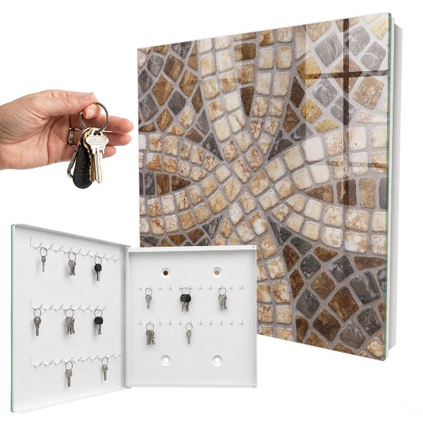 Armario para llaves con diseño de mosaico elegante