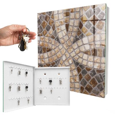 Armario para llaves con diseño de mosaico elegante
